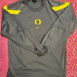 Nike Gray and Yellow Long Sleeve Shirt
